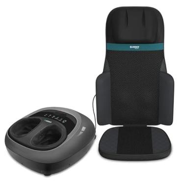 Imagem de GENIS RELAX Assento Massageador Shiatsu Comfort e Massageador para pés com aquecimento Bivolt
