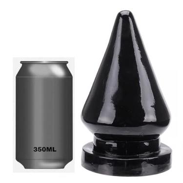 Imagem de PLUG ANAL GIGANTE 20X12CM COR BEGE (PRETO)