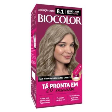 Imagem de Biocolor Tintura Creme 8.1 Louro Acinzentado Estiloso Mini Kit