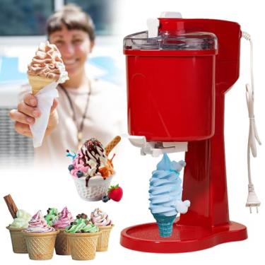 Imagem de MáQuina De Sorvete Soft Serve, 1000ml Máquina Automática Sorvete De Iogurte Caseiro DIY, Usar Basta Fazer 10 Minutos, Suficiente Para 7 a 8 Pessoas, Para Liquidificador Portátil Doméstico