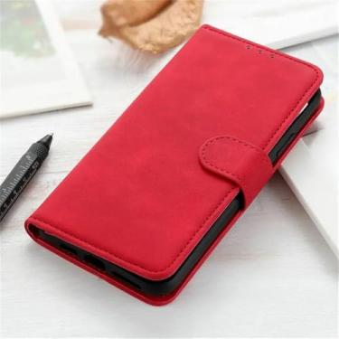 Imagem de Capa carteira de couro para oneplus nord 2t 5g, capa flip para oneplus nord3 ce 2 lite 3 2v 11 12r ce3, vermelha, para oneplus ace pro