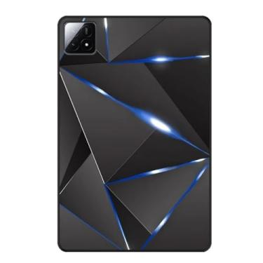 Imagem de Capa de tablet para Xiaomi Pad 6S Pro 12,4 polegadas 2024 Slim Soft TPU capa protetora traseira para Xiaomi Pad 6 Pro 2023 Mi Pad 5/6 Pro 11'' (feixe azul, para Mi Pad 6S Pro 12.4)