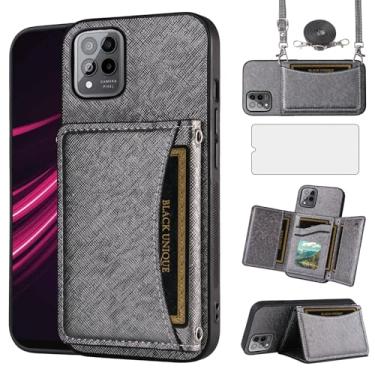 Imagem de Asuwish Capa de telefone para T-Mobile Revvl 6 Pro/6X Pro 5G capa carteira com protetor de tela e suporte para cartão de couro PU acessórios para celular Tmobile Revel X Tmo Revell T Mobile Rebel TCL