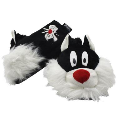 Imagem de Pantufa 3D Gato Frajola Calçado Unissex Oficial Looney Tunes