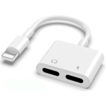 Imagem de Adaptador Duplo Fone/Carregador p/ Sistema Celular Lightning - A.R Var