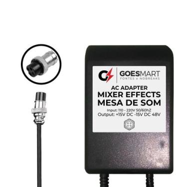 Imagem de Fonte Carregador 15V 48V Para Mixer Mesa Lelong Le710 Le-710 - Goesmar