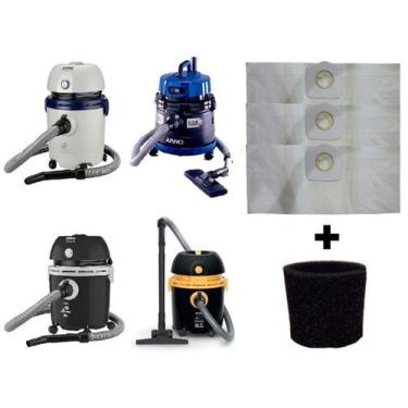 Imagem de Kit 3 Sacos Descartáveis Aspirador De Pó Arno Ar12 / H2PO Água E Pó + 
