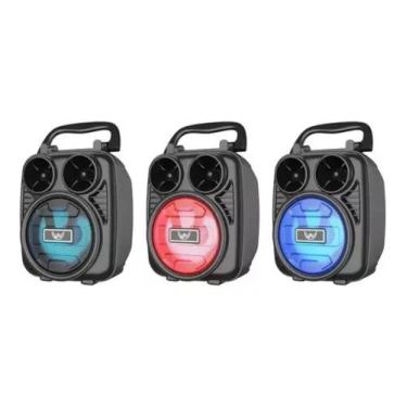 Imagem de Caixa De Som Bluetooth Led Recarregável Sd Usb - altomex