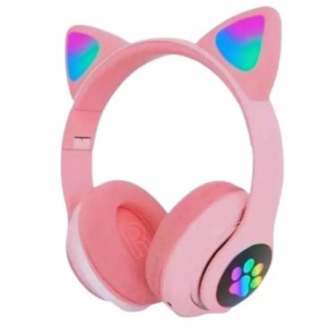 Imagem de Fone Orelha De Gato Headphone Gatinho Com Led Fone Bluetooth - CAT EAR