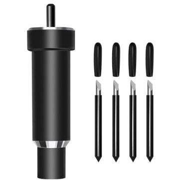Imagem de Chaokant Lâmina de corte profundo e carcaça, lâminas de ponta profunda de substituição de precisão para Cricut Maker 3/Maker/Explore 3/Air 2/Air/One, lâminas de corte profundo de 1,4 mm (4 peças),