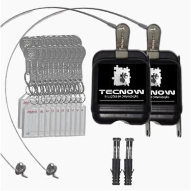 Imagem de 02 Travas Carrinho De Compras Condomínio + 20 Chaves Tecnow - Sindico/Supermercado