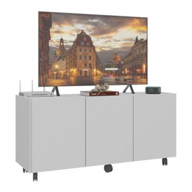 Imagem de Rack para TV até 32 Polegadas com 3 Portas e Rodízios Multimóveis MP10