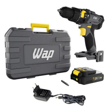 Imagem de Furadeira e Parafusadeira de Impacto WAP K21 ID01, Bateria 2000mAh, Bi