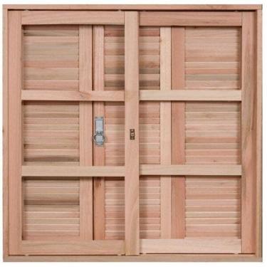 Imagem de Janela de Madeira Veneziana 120x100cm com Caixilho 12cm Ewk 230 Rondos