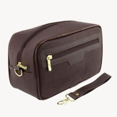 Imagem de Nécessaire Masculina / Feminina Porta Perfumes e Maquiagens MARROM LIS