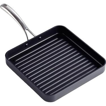Imagem de Cooks Standard Panela quadrada antiaderente anodizada dura, 28 x 28 cm, preta