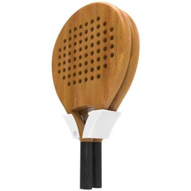Imagem de Suporte De Parede Compatível com Raquete De Padel Loja Quadra Quarto -