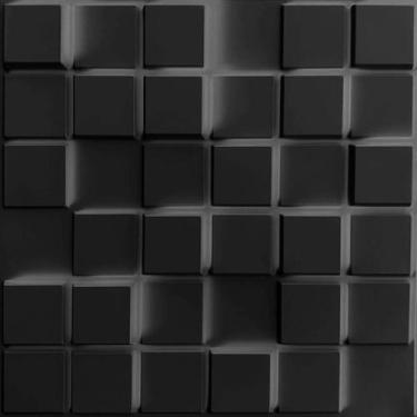 Imagem de Kit De 16 Placas 50x50 Cor Preta Com Fita Adesiva 3m 4m² - PONALTI TRE
