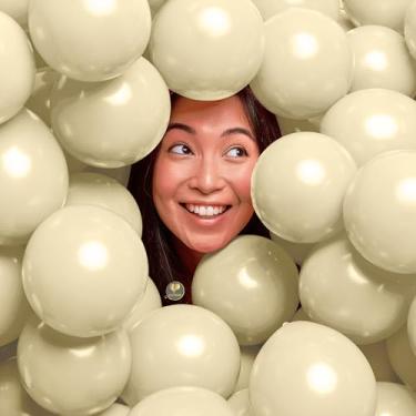 Imagem de Mini balões biodegradáveis AFTERLOON®, 50 peças, creme de 12,7 cm, cor fosca espessa, extra forte, látex, hélio, boia, chá de bebê, decoração de guirlanda de revelação de gênero, casamento,
