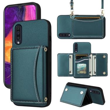 Imagem de Furiet Capa carteira para Samsung Galaxy A50 A50S A30S com alça transversal de couro PU premium porta-cartões à prova de choque capa de telefone resistente para telefone A 50 50S 30S S50 50A SM A505G