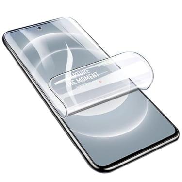 Imagem de Película protetora de tela de hidrogel para Xiaomi 14T 5G/Xiaomi 14T Pro 5G, 2 peças de película protetora de TPU transparente (NÃO vidro temperado) [Clear HD] [Alta sensibilidade] [Compatível com