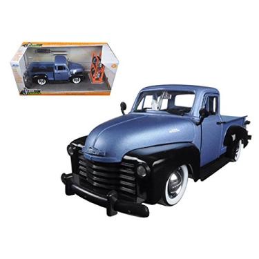 Imagem de 1953 Chevrolet Pickup Truck Blue/Black Just Trucks with Extra Wheels 1/24 Diecast Model by Jada