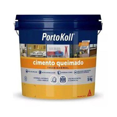 Imagem de balde 5KG cimento queimado fendi revestimento parede e piso revestimen