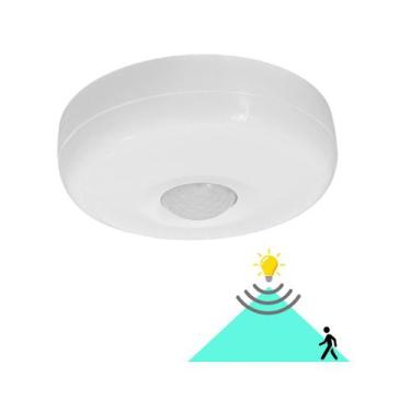 Imagem de SENSOR DE ILUMINACAO PRESENÇA p/ TETO SOBREPOR Acende e Apaga Luz - HL