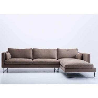 Imagem de Sofá 3 Lugares com Chaise - Mon010 - SOFÁ DIRETO DA FÁBRICA, marrom