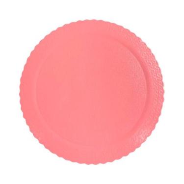 Imagem de Base para Bolo Cake Board Redondo Rosa - 24cm - 1 unidade - Rizzo