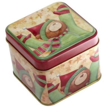 Imagem de Lata de Natal - Zein Importações , Ursinho 