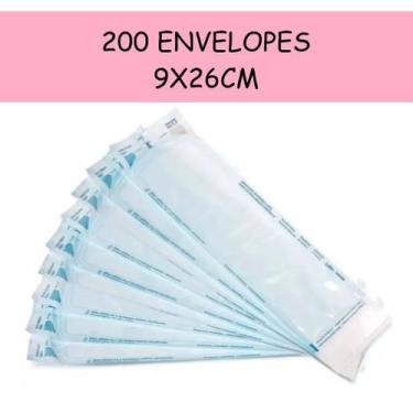 Imagem de Envelope 0para autoclave esterilização 9x26cm pacote com 200un - POLLI