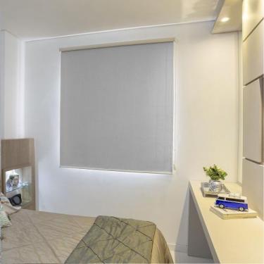 Imagem de Persiana Rolo (1,80Larg. x 2,00Alt.) Blackout Cinza - Vogaflex, 0
