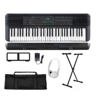 Imagem de Teclado Musical Yamaha E283 Capa Pedal Suporte Fone