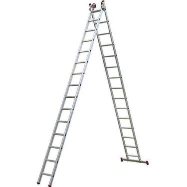 Imagem de Escada Alumínio 2 x 14 Degraus 4.18 x 7.45 Metros EVALD