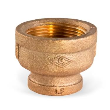 Imagem de Supply Giant CSSD1141 3,8 cm x 1,9 cm Acoplamento redutor sem chumbo com extremidades rosqueadas cônicas, estrutura de latão, maior resistência à corrosão, econômico e fácil de instalar, 20