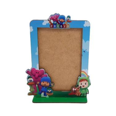 Imagem de Porta Retrato Vertical Infantil 15x10 Kit 3un Mdf Madeira Adesivado - 
