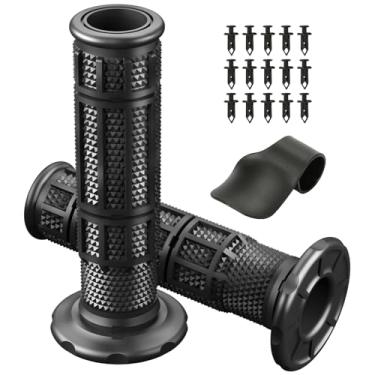 Imagem de CILOYU Punhos universais para quadriciclo de 22 mm de borracha macia 7/8 compatíveis com Polaris Sportsman Rancher 420 350 FourTrax 300 Sportrax 400EX Recon 250 Foreman 450 500 Arctic Cat 250 ATV