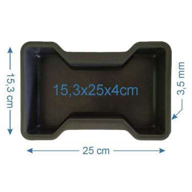 Imagem de 2 Forma De Piso Paver Bloquete Ossinho 4cm - AAZ