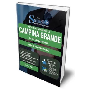 Imagem de Apostila Prefeitura de Campina Grande - PB - Agente Administrativo