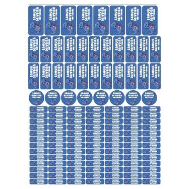 Imagem de 129 Etiquetas Escolares Personalizado Vinil Dinossauro - Tectoner, Din