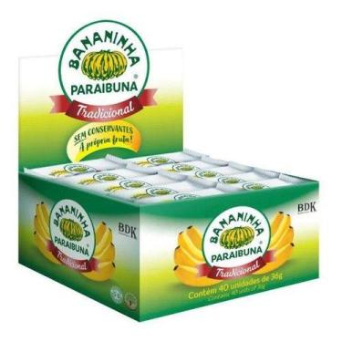 Imagem de Bananinha Com Açúcar Tradicional 36g Display 40un Paraibuna