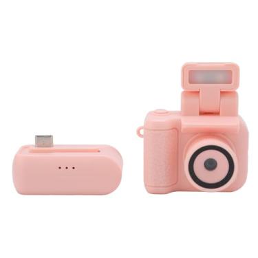 Imagem de Câmera Digital HD 1080P, Câmera Compacta Portátil para Vida Escolar para Viagens (Róseo)