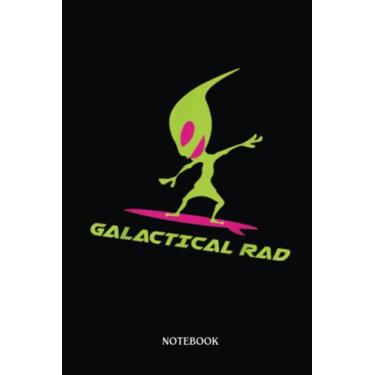 Imagem de Alien Notebook: Kids Funny Galactical Rad Alien Ufo Surfing Galaxy Hawaii | Alien Journal, Lined Journal Ufo, Ufo Journal, Lined Journal Alien, Size 6 X 9", 120 Pages.