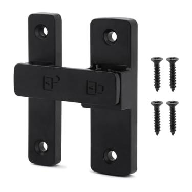 Imagem de Fechadura de porta de celeiro deslizante, parafuso de trava de porta de celeiro oscilante com parafusos, parafuso de trava flip de armário de 180 graus, trava de porta deslizante para portão, armário,