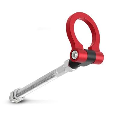 Imagem de Anel de gancho de reboque, gancho de reboque resistente de alumínio T6061, alça dobrável IS2303 apto para BRZ/Impreza/WRX/STi (vermelho)