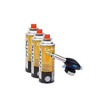 Imagem de Maçarico Culinário Portátil Profissional Gourmet GT6017 + 3 REFIS