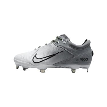 Imagem de Nike Chuteiras femininas Hyperdiamond 4 Elite Softball, Cinza/preto/branco, 39