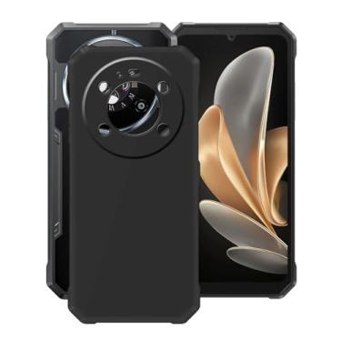 Imagem de YQINHHME Capa para Fossibot F109 5G (6,7 polegadas), capa de telefone preta macia TPU bumper capa protetora contra quedas de silicone à prova de choque de grau militar para Fossibot F109 5G - preta