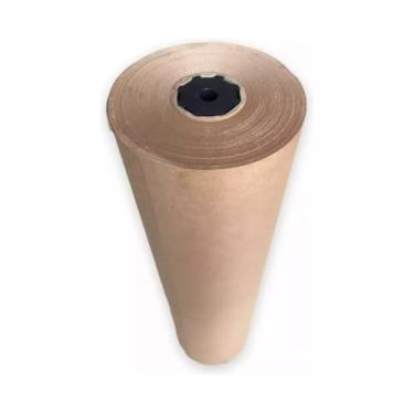 Imagem de Bobina 150 metros, Papel Pardo Semi-Kraft de 120cm de largura, gramatura de 90gr/m2-15 Kilos